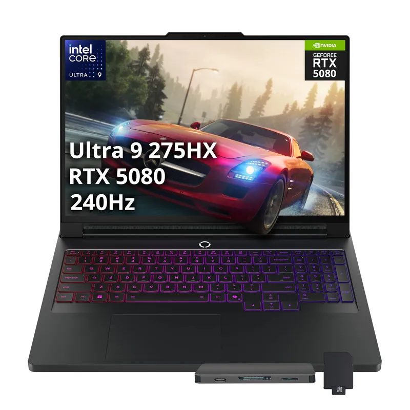 Lenovo Legion Pro 7i 16" WQXGA 240Hz Gaming Laptop, Intel Core Ultra 9 275HX, GeForce RTX 5080 16GB GDDR7