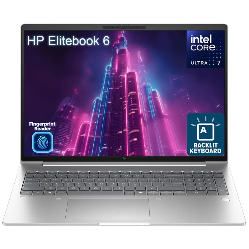 HP EliteBook 6 16" Business Laptop Computer, Intel Ultra 7 255U, 16GB RAM