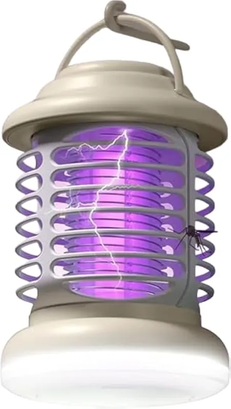Rechargeable Bug Zapper Indoor & Outdoor Cordless, Electric Mosquito Zapper with 3 Mode, Portable Fly Zapper for Home Patio Camping Backyard Garden Trap