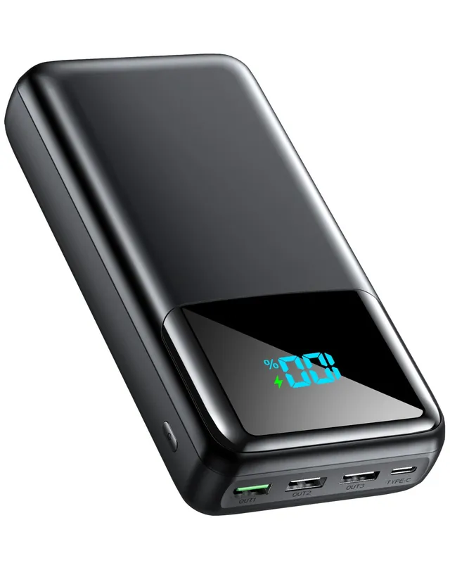 Portable Charger Power Bank 50000mAh, USB-C PD 30W Fast Charging, High Capacity External Battery Pack for Camping, Portable Phone Charger for iPhone 17/16/15/14/13/12/11 Samsung Android (Black)