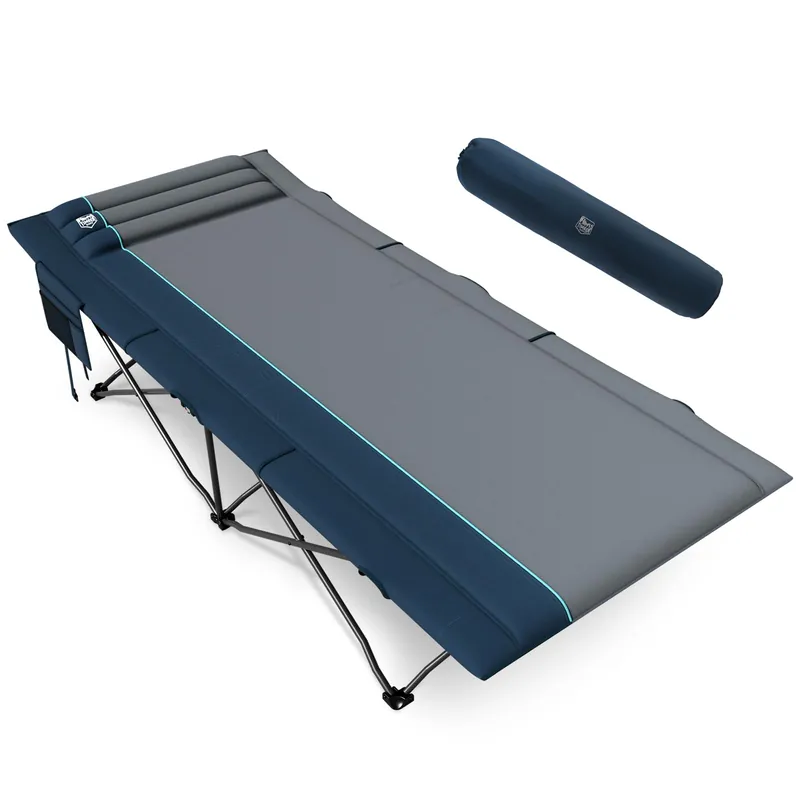 Timber Ridge 31.8" W Extra Wide Heavy Duty Camping Cot for Adult, Easy Set Up Oversized Sleeping Cot with Carry Bag for Camping, Travel and Outdoors, Support up to 450lbs