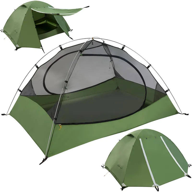 Clostnature Lightweight Backpacking Tent - 2 Person Ultralight Waterproof Camping Tent, 3 Season Large Size Easy Setup Tent for Family, Outdoor, Hiking and Mountaineering
