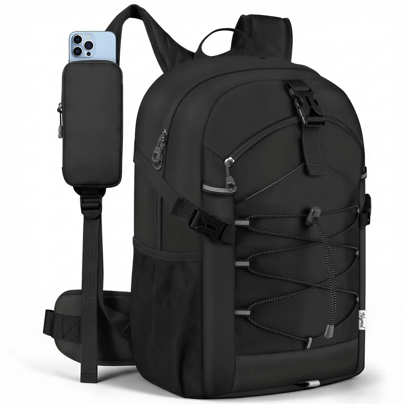TILYMOL Hiking Travel Backpack for Men Women 25L - Small Lightweight Waterproof Outdoor Camping Backpack/Day Pack, Hiking Daypack with Hydration System for Hiking, Travel, Sports, Running, Biking