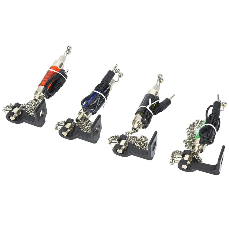 Acouto 4 PCS Portable LED Fishing Rod Fish Bite Indicator - Fit