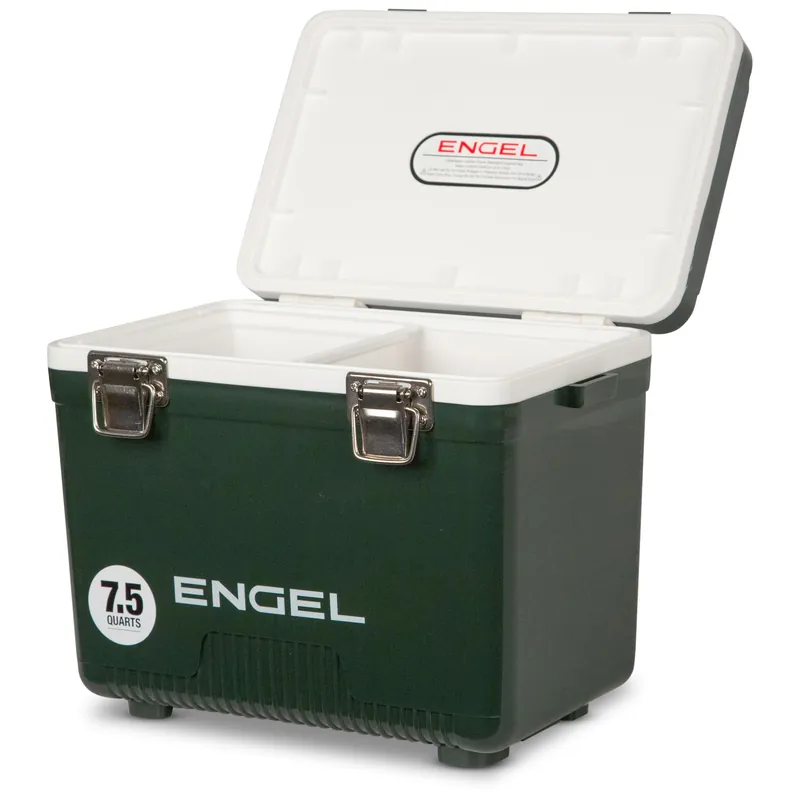 Engel UC7 7.5qt Leak-Proof, Air Tight, Drybox Cooler and Small Hard Shell Lunchbox for Men and Women in British Racing Green