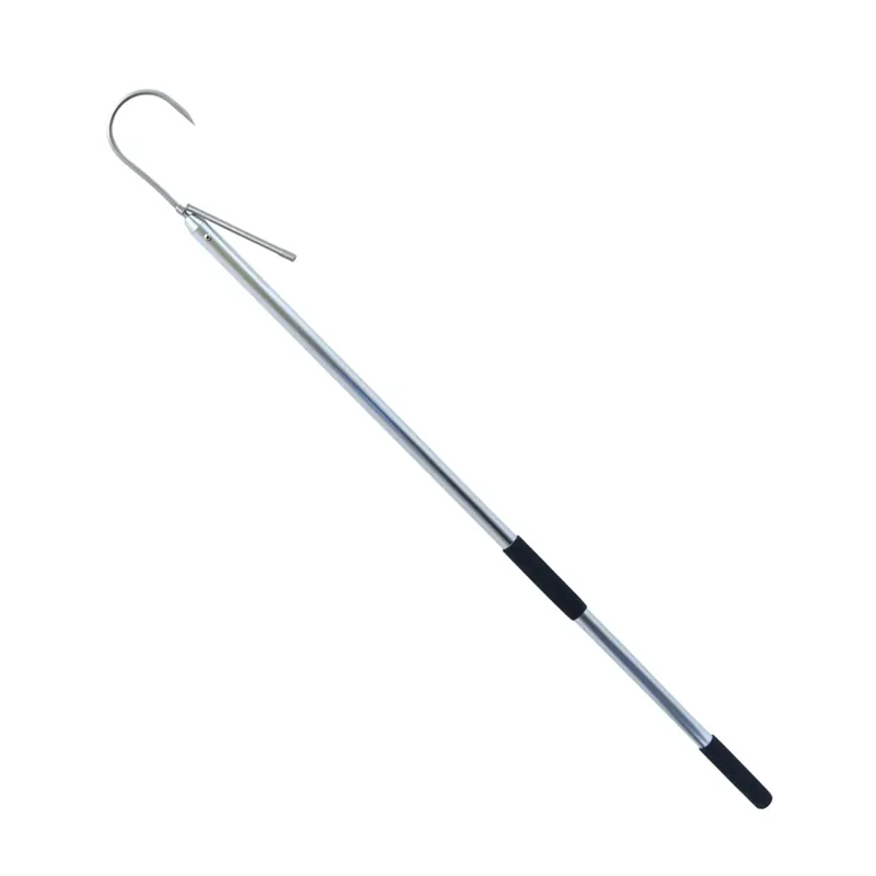 American Fishing Wire Gaff, 3 in / 7.6 cm, Stainless Steel Hook, 4 ft / 1.2 m Aluminum Shaft with Foam Grip