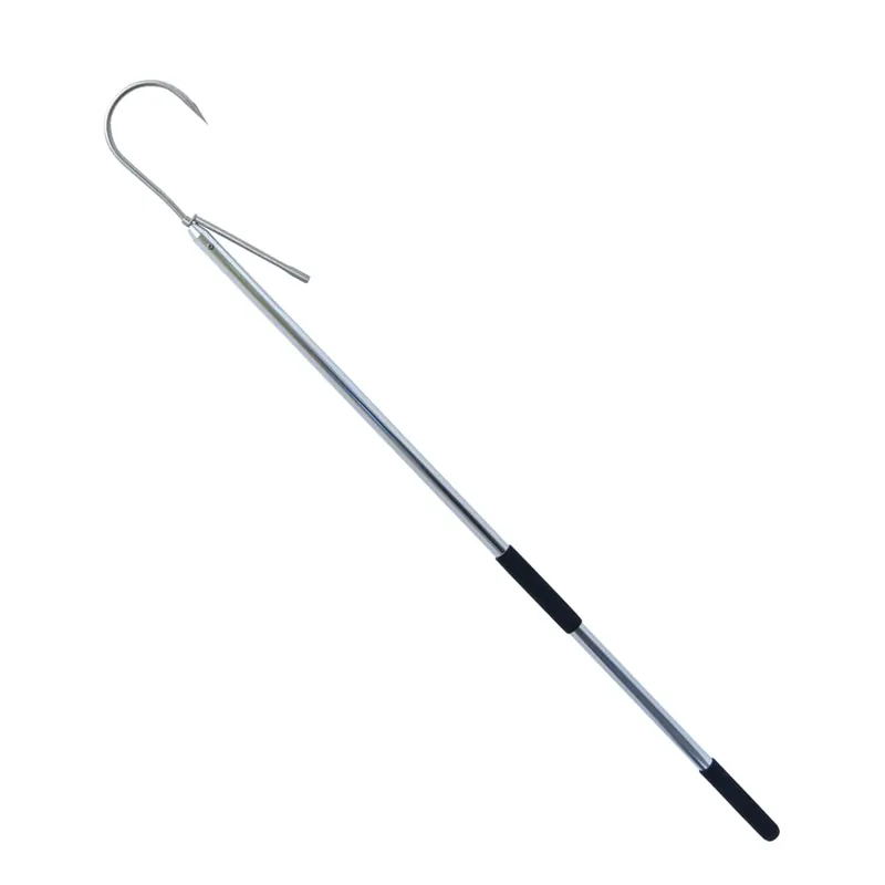 AFW American Fishing Wire Gaff, 4 in / 10.1 cm, Stainless Steel Hook, 4 ft / 1.2 m Aluminum Shaft with Foam Grip