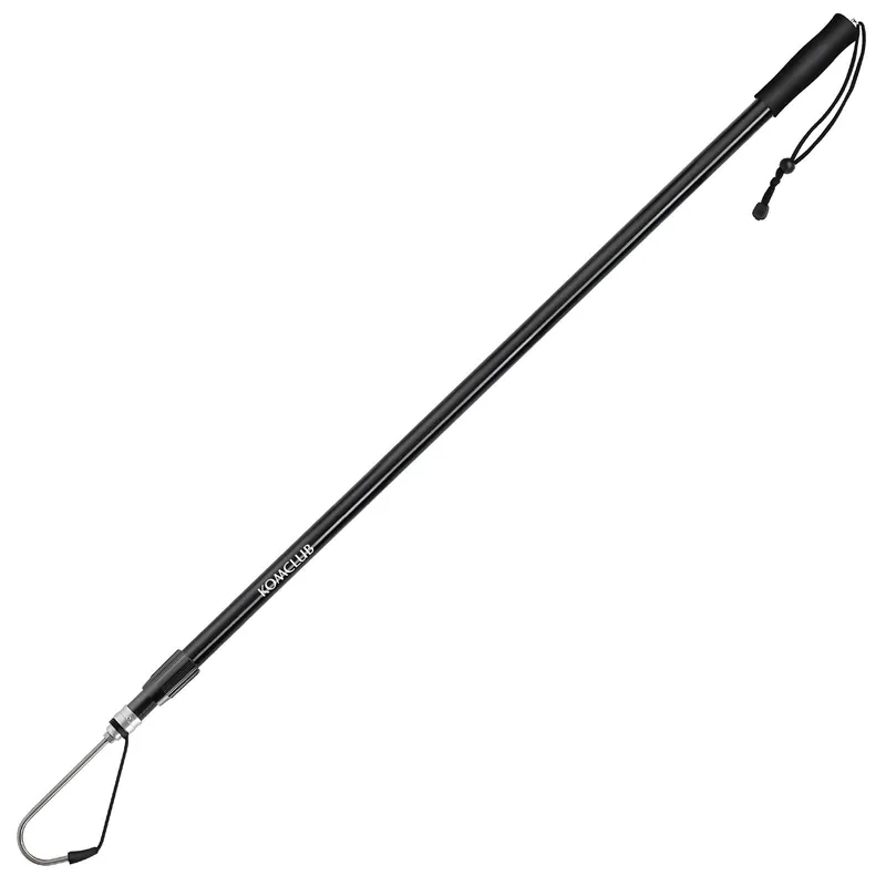 KOMCLUB Telescopic Fishing Gaff 93.11" Lightweight Hand Fish Gaff with Soft Rubber Nonslip Handle and Lanyard for Freshwater Offshore Fishing