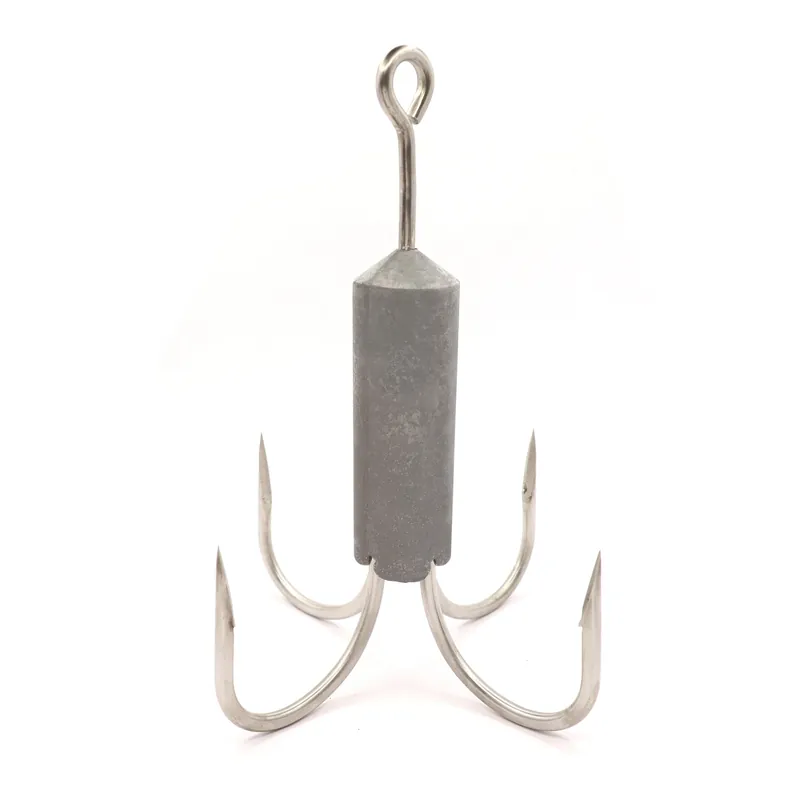 Clarkspoon Fishing Bridge and Pier Gaff for Retrieving Your Catch - 14/0 Stainless Steel Hooks