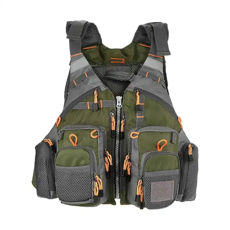 wdcfxy Strap Fishing Vest Adjustable for Men and Women, for Fly Bass Fishing and Outdoor Activities