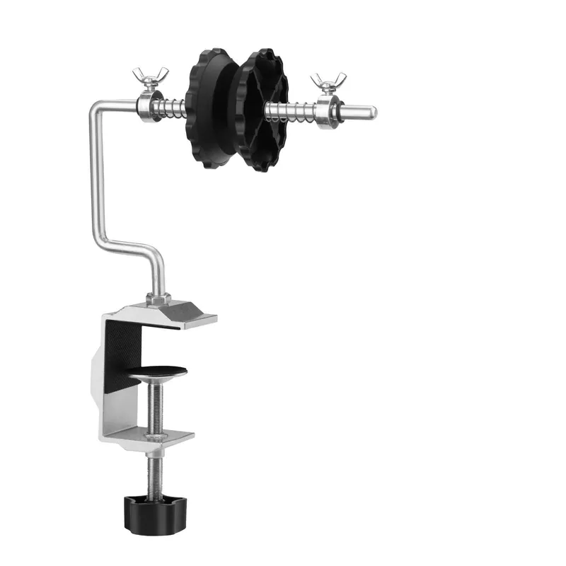 linguang Fishing Portable Table Mount Line Spooler for Fising Spinning and Baitcasting Reels Adding Line,Fishing Line Spool Holder with Calmp and Tensioner -Winder & Spooling Accessories-B