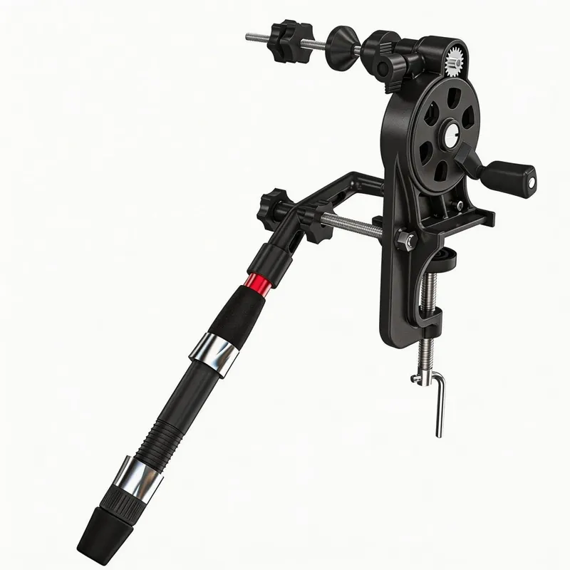 Fishing Line Spooler Winder Machine - 5 1 High Speed Gear Ratio Fast Winding, Two-Way Unwinding Function, Single-Point Quick Mount, Compatible with Spinning Casting Trolling Reels