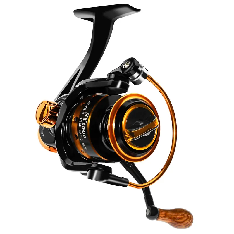 Summer and Centron Spinning Fishing Reels, Perfect for Ultralight Ice Fishing with 12 +1 BB Light Weight, Ultra Smooth Powerful, 5.2 1 High-Speed, Size 1000 Fishing Reel by QINGLER