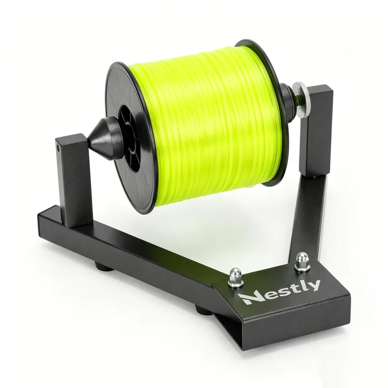 Fishing Line Spooler for Large Spools, Holds Filler and Bulk spools, Portable line Winder Fishing line Spooler with Heavy-Duty Steel Construction, Foldable and Adjustable Tension, Fishing Gears Gifts