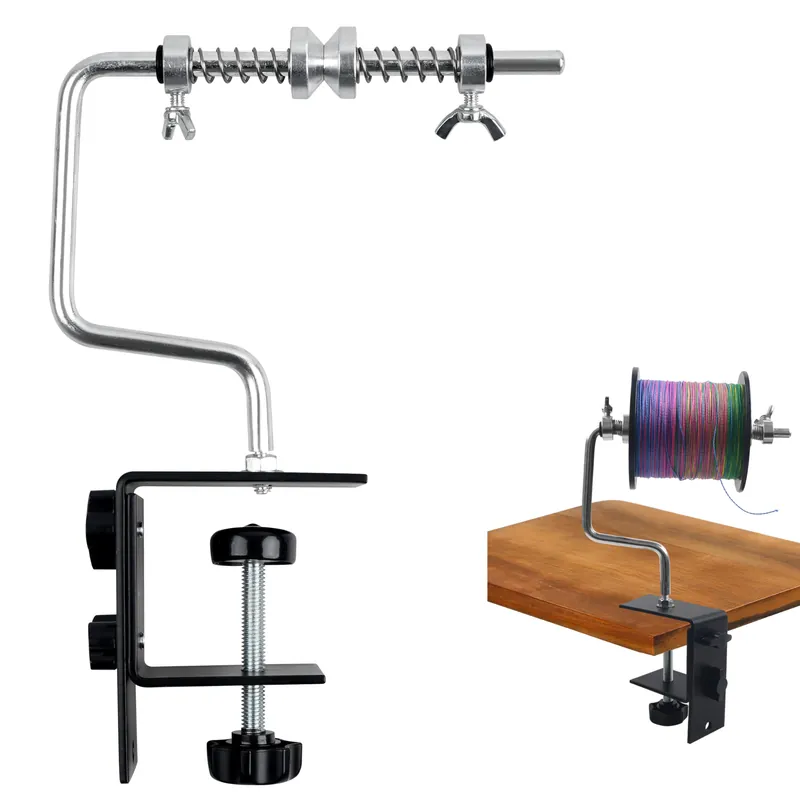 Fishing Line Spooler System, Portable Fishing Line Winder Adjustable Spinning Reel Spooling Station Machine