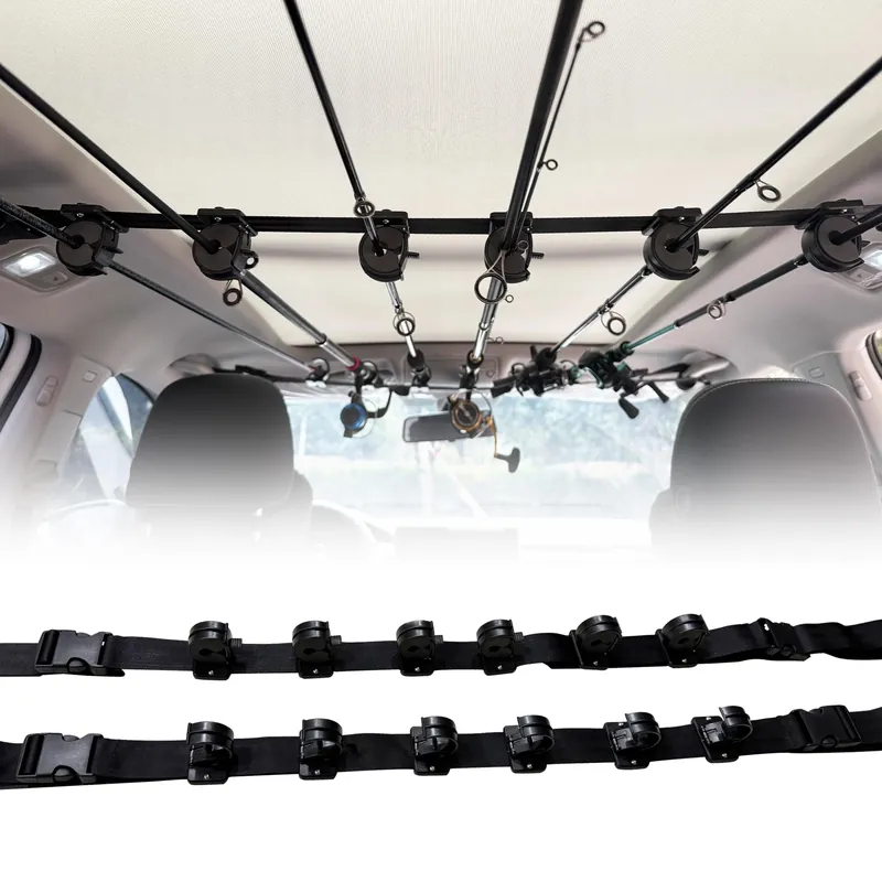 Jorazor Fishing Rod Holder for Car,Fishing Pole Holder for Car,Fishing Pole Storage Inside Carrier Racks for SUV/Wagons/Van/Jeep/Truck
