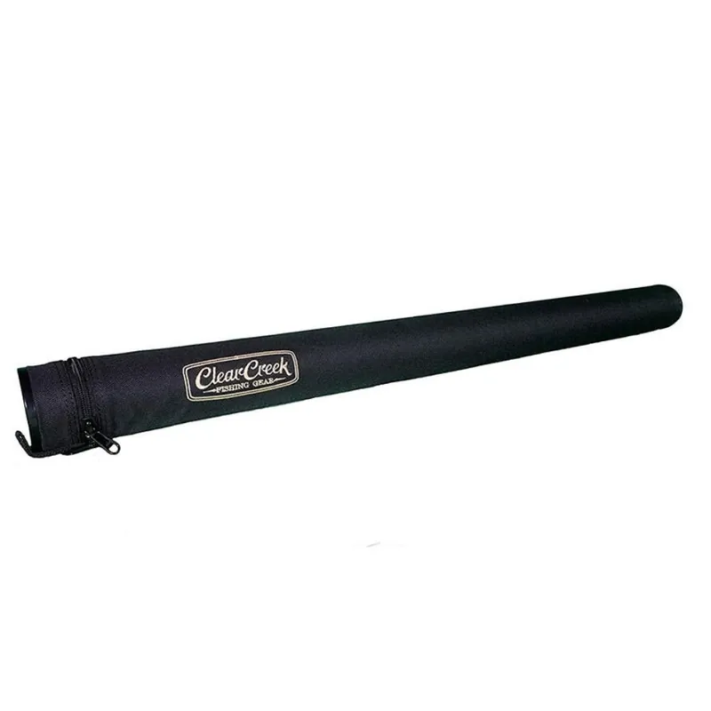 Clear Creek Fly Fishing Rod Tube - 9‘ (Two Piece) - Easy to Carry Complete Protection Storage Case - Interior Divided Organizer and Works with Fresh + Saltwater Rods and Top Brand Name Fishing Rods