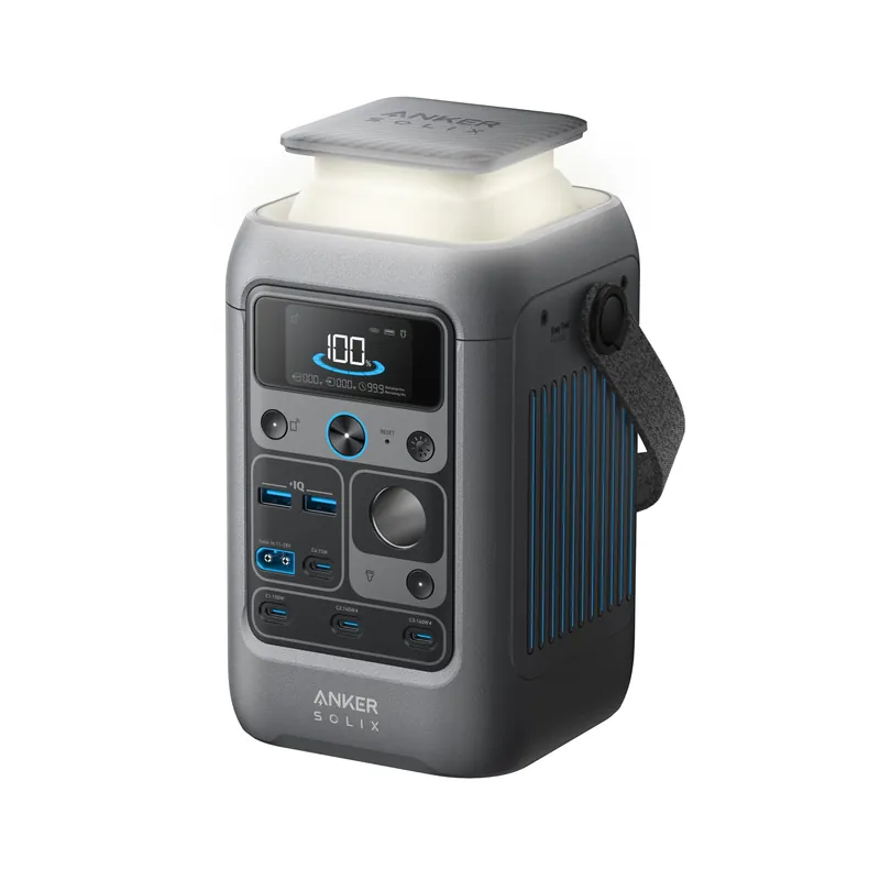 Anker SOLIX C300 DC Power Bank Station, Outdoor 288Wh Portable Power Station, LiFePO4 Battery, 300W Solar Generator, for Camping, Traveling, and Emergencies (No Wall Charger Included)