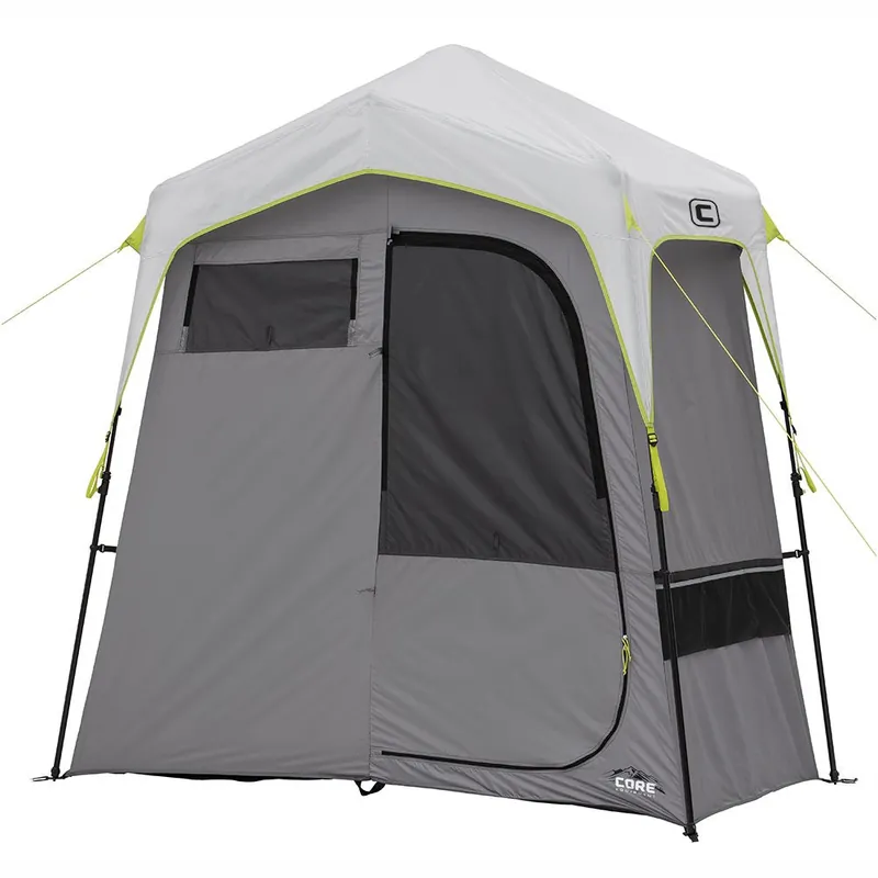 CORE Instant Camping Utility Shower Tent with Changing Privacy Room