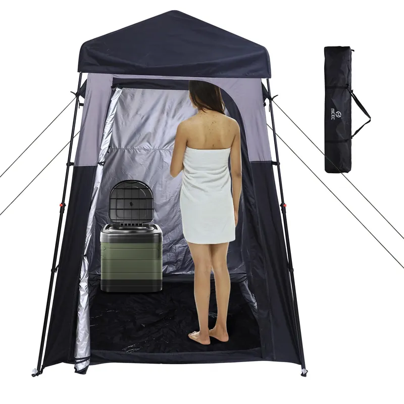 Nice C Camping Shower Tent, Instant Pop Up Privacy Changing Tent, Outdoor Shower Enclosure, Toilet Tents, Camping Bathroom, Oversize (Square – 1 Room)
