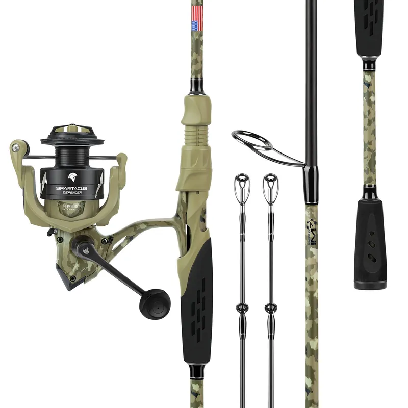 KastKing Spartacus Defender Twin-tip Fishing Rod & Reel Combo, 7ft, MH, 3000 Reel