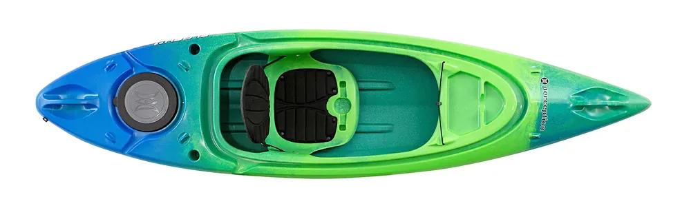 Perception Flash 9.5 Sit Inside Kayak for Fishing and Fun Two Rod Holders Multi-Function Dash 9‘ 6" Earth (9331900190)