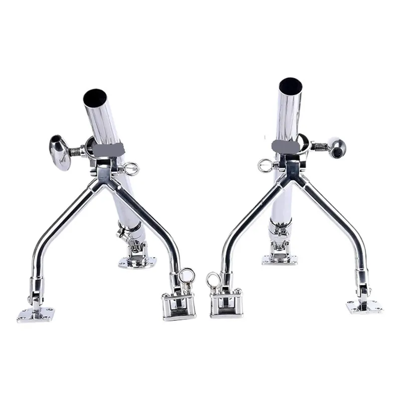 1pcs Hardware Accessories Stainless Steel Adjustable Bracket Fishing Rod Holder Outrigger Rod Holder