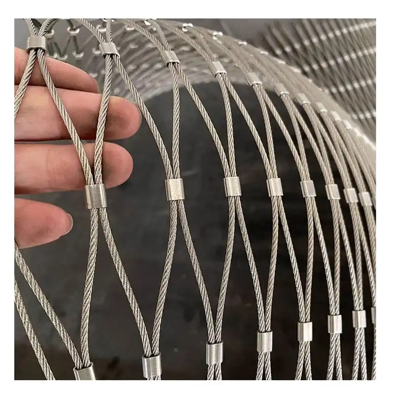 SHINGJING Flexible Rope Net,Rope net Made of 304 Stainless Steel,Pet Fence for Balcony, Safety Protection Net Tools, Outdoor Construction Fence,for Animal Barrier (Size H3xL16m/H9.84xL52.49ft)