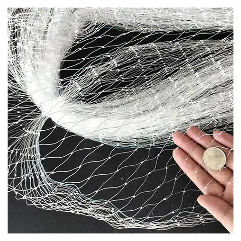 Flower Bed/Farmland/Fish Ponds/Garden Protective Mesh Net - 1 inch Mesh Size,Anti Bird Fence Netting - Reusable & Cuttable, White Clear Nylon Fabric(35x45m/114.8x147.6ft)