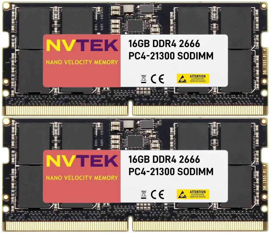 DDR4 2666MHz PC4-21300 2Rx8 1.2V CL19 260-PIN Non-ECC SODIMM KIT NVTEK Notebook Laptop PC Memory