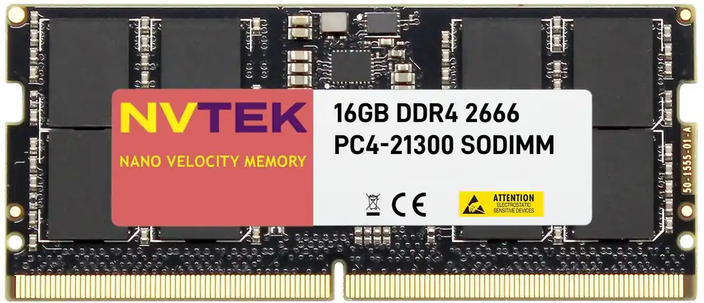 DDR4 2666MHz PC4-21300 2Rx8 1.2V CL19 260-PIN Non-ECC SODIMM NVTEK Notebook Laptop PC Memory