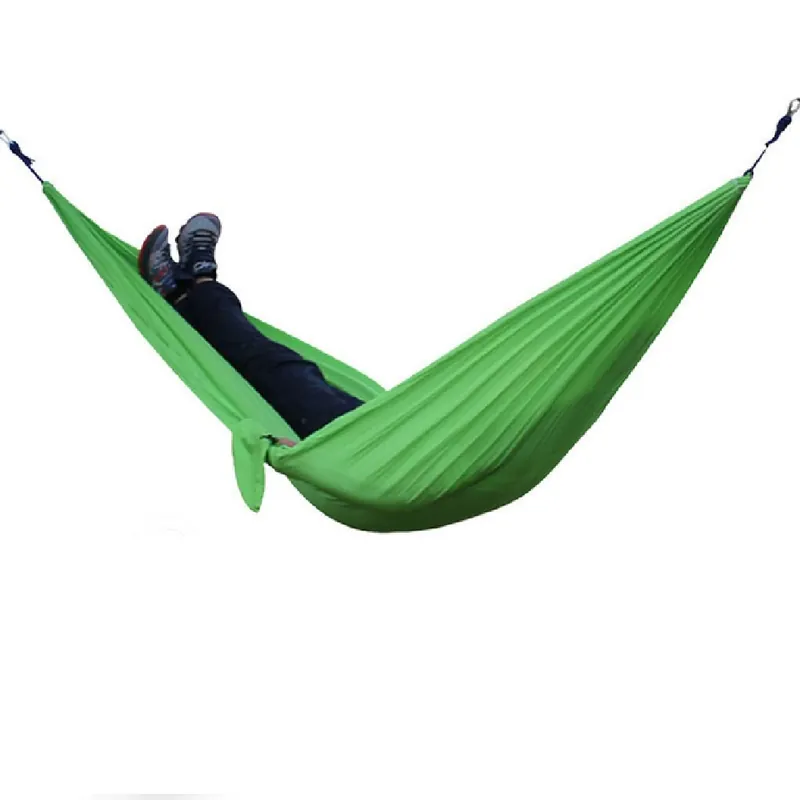 AFPSDLFJDLS Hanging Hammock Portable Parachute Hammock Bed Camping Survival Garden Outdoor Hunting Leisure