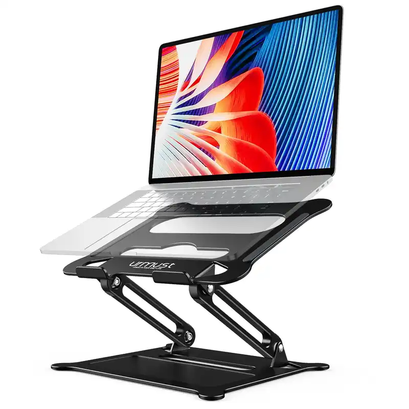 Laptop Stand, Portable Laptop Riser, Adjustable Laptop Stand for Desk Foldable
