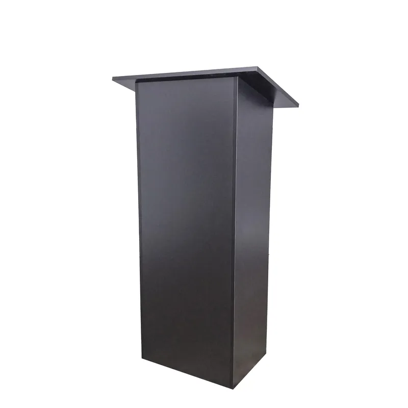 Black MDF Wood Podium Church Pulpit School Lectern Conference Debate Stand