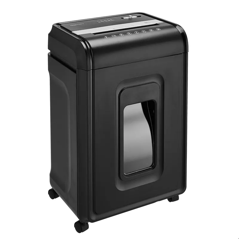 Amazon Basics 24-Sheet Cross Cut High Security Paper Shredder for Home Use, P-4 Security, CD and Credit Card