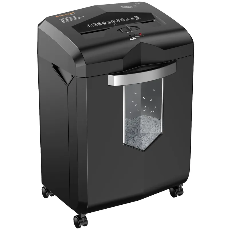 Bonsaii 16-Sheet Microcut Paper Shredder, 60-Minute Home Office Heavy Duty Shredder for CD