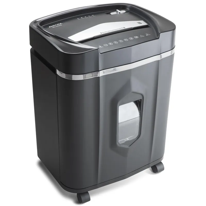 Aurora Anti-Jam 16-Sheet Crosscut Paper/CD and Credit Card Shredder