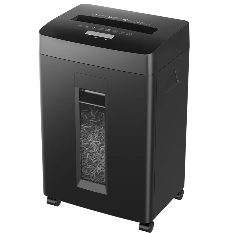 Locksworth 16-Sheet Cross Cut Paper Shredder, 6 Gallon Heavy Duty Commercial Shredder for Home Office