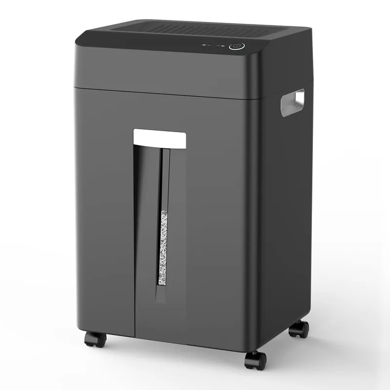 24-Sheet Cross Cut Paper Shredder P-4 Security with 8.9 Gal Pull-Out Bin