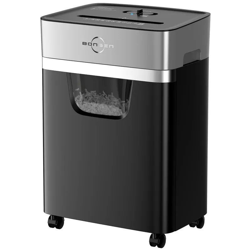 14-Sheet Paper Shredder for Home Office, Heavy Duty Cross Cut Shredder with 5.3 Gal Pullout Bin