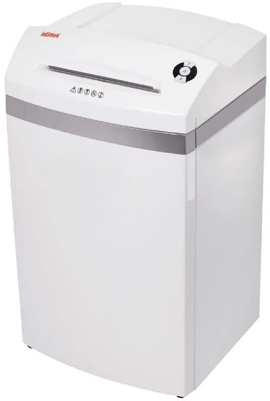 Cross Cut Paper Shredder; Auto On/Off and Reverse; Mounted On Rollers for Flexible Use; Accepts Staples, Clips
