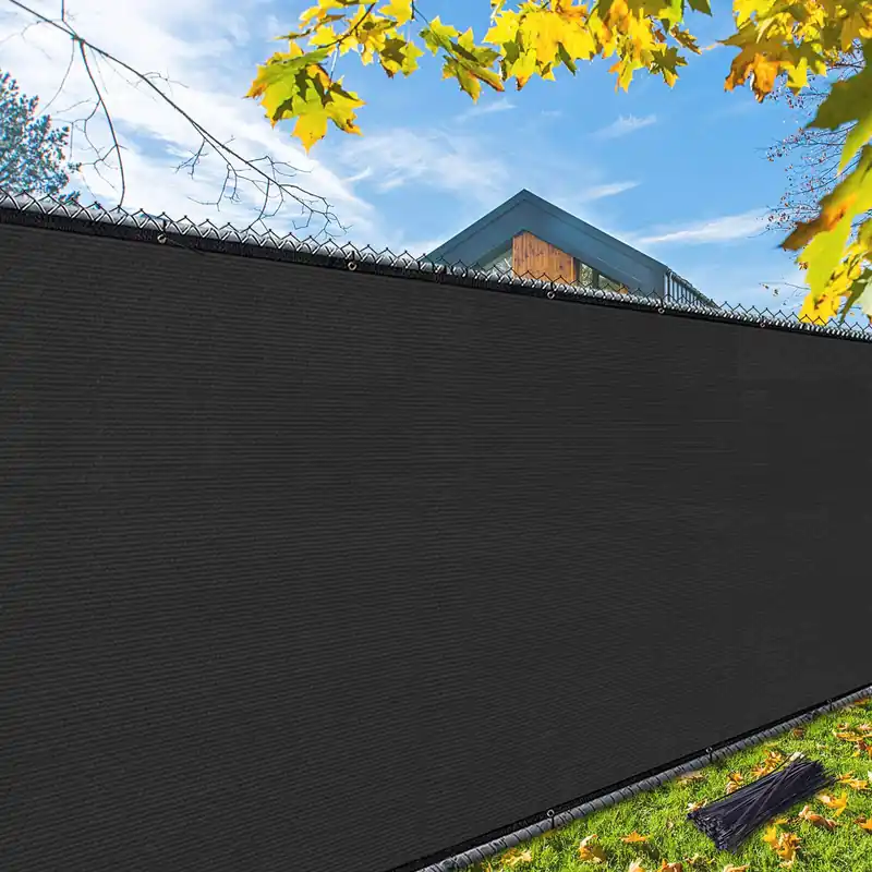 Privacy Screen Fence, Outdoor Fencing Panels, Garden Windscreen Mesh Shade Sail Net Barrier