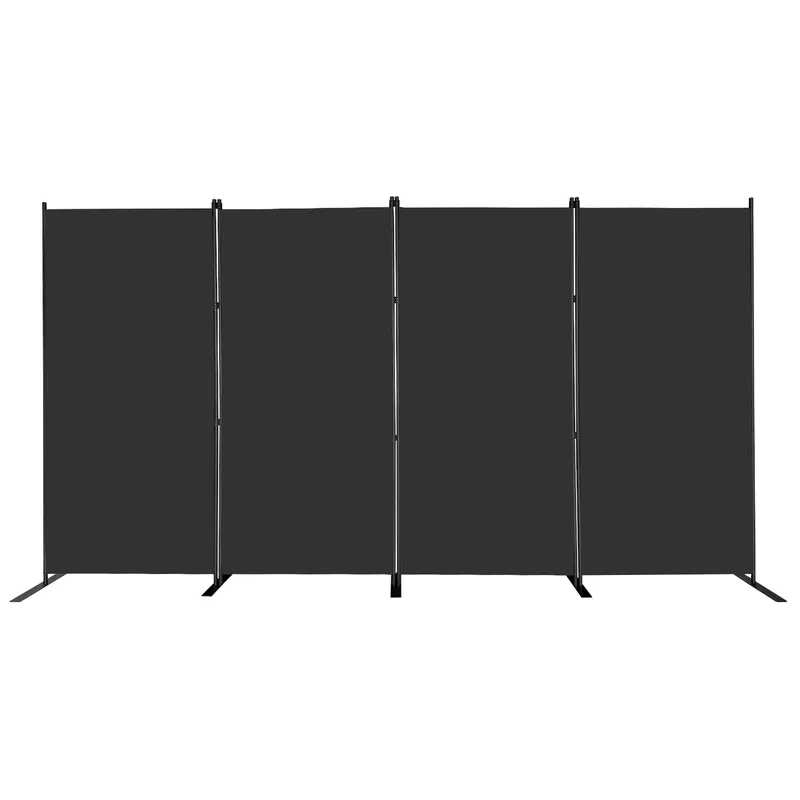 4 Panel Room Divider 6ft Tall Freestanding Privacy Screen 136‘‘ W Portable Office