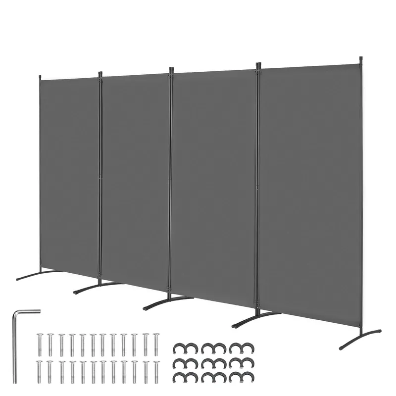 Room Divider, 4 Panel Room Divider, 136" W Folding Privacy Screen and Portable Partition Divider for Room Separation