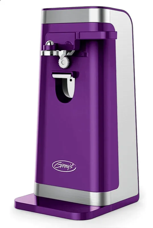 Montgomery Ward Ginny‘s Purple Punch 50W Electric Can Opener with Stainless Steel Blade and Knife Sharpener (Purple Punch)