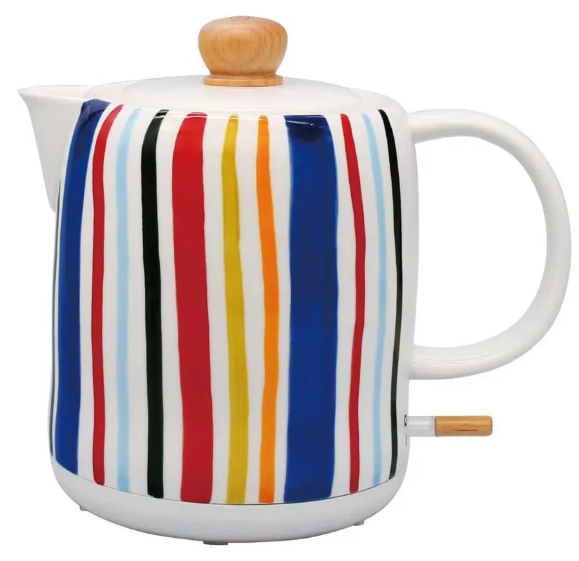 LONGSEED 1.0-Liter Ceramic Electric Kettle, 1000W Rapid Boil, Tea Kettles Pot & Hot Water Boiler For Coffee & Tea, Teapot Auto Shut-Off, Boil-Dry Protection (A19)