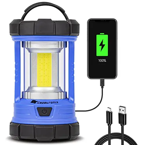 Camping Lantern, 3200LM LED Lanterns for Power Outages, 4600mAh Phone Charger & Rechargeable Lantern, 5 Light Modes Lantern Flashlight for Hurricane/Emergency/Storm, CT CAPETRONIX Camping Accessories