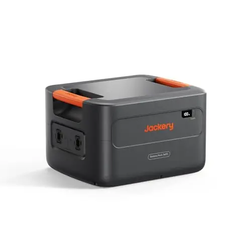 Jackery Battery Pack 3600 Extra Battery, 3584kWh LiFePO4 with 10-Year Lifespan, for HomePower 3600 Plus Portable Power Station Series, for Home Use, Emergency, Power Outages