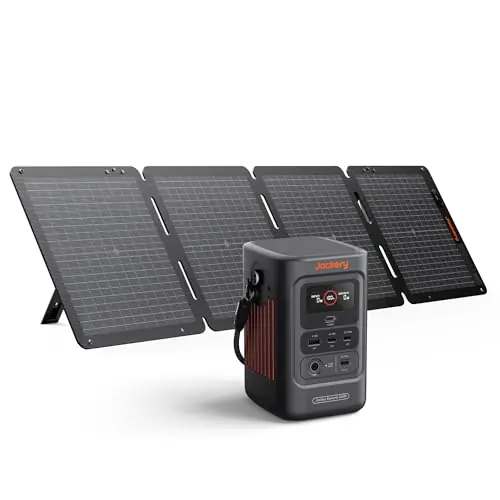 Jackery Explorer 240D Power Bank, 256Wh LiFePO4 Battery Portable Power Station, Charging Cable Included with 100W Soalr Panel