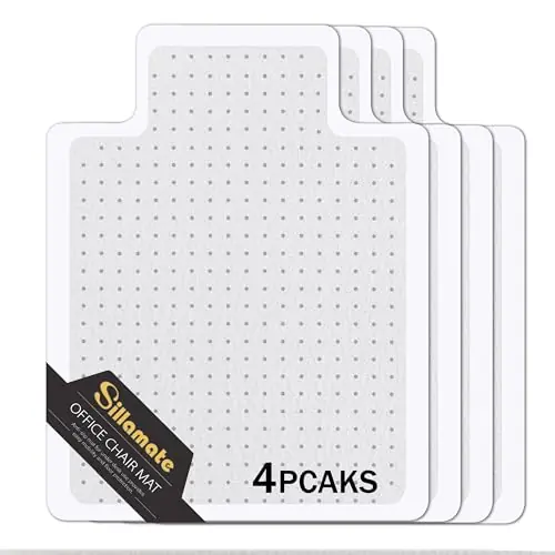 Plastic Office Chair Mat for Carpeted Floors, Heavy Duty Floor Mat